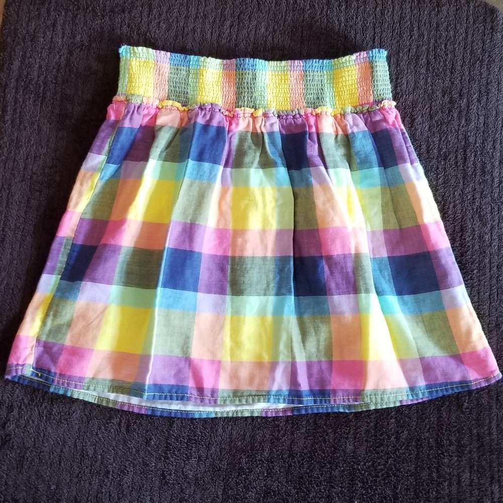 Plaid Smocked Skirt Mossimo